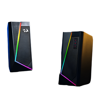 REDRAGON 2.0 Satellite Speaker ANVIL 2 x 3W RGB USB|Aux Gaming Speaker - Black