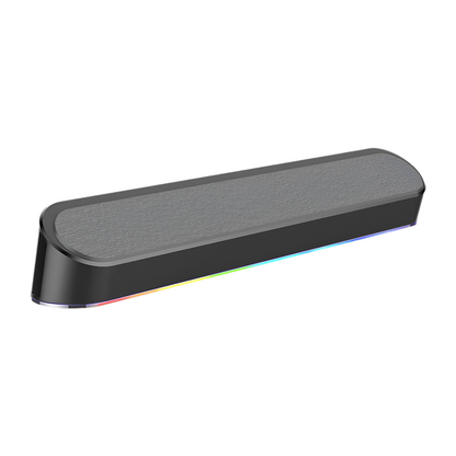 REDRAGON 2.0 Sound Bar ADIEMUS 2 x 3W RGB USB|Aux PC Gaming Speaker - Black