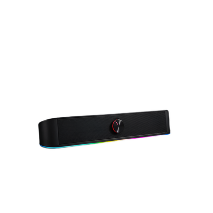 REDRAGON 2.0 Sound Bar ADIEMUS 2 x 3W RGB USB|Aux PC Gaming Speaker - Black