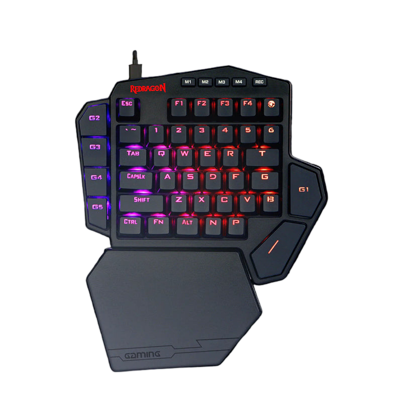 REDRAGON Diti Elite Pro One-Handed RGB Wireless Mechanical Gaming Keyboard - Black
