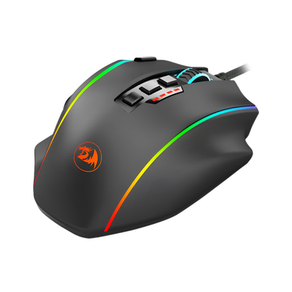 REDRAGON PERDICTION 4 12400DPI RGB MMO Ergo Gaming Mouse - Black