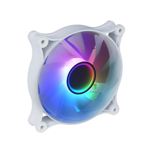 Raidmax NV-IT120FW 120mm ARGB Case Fan - White