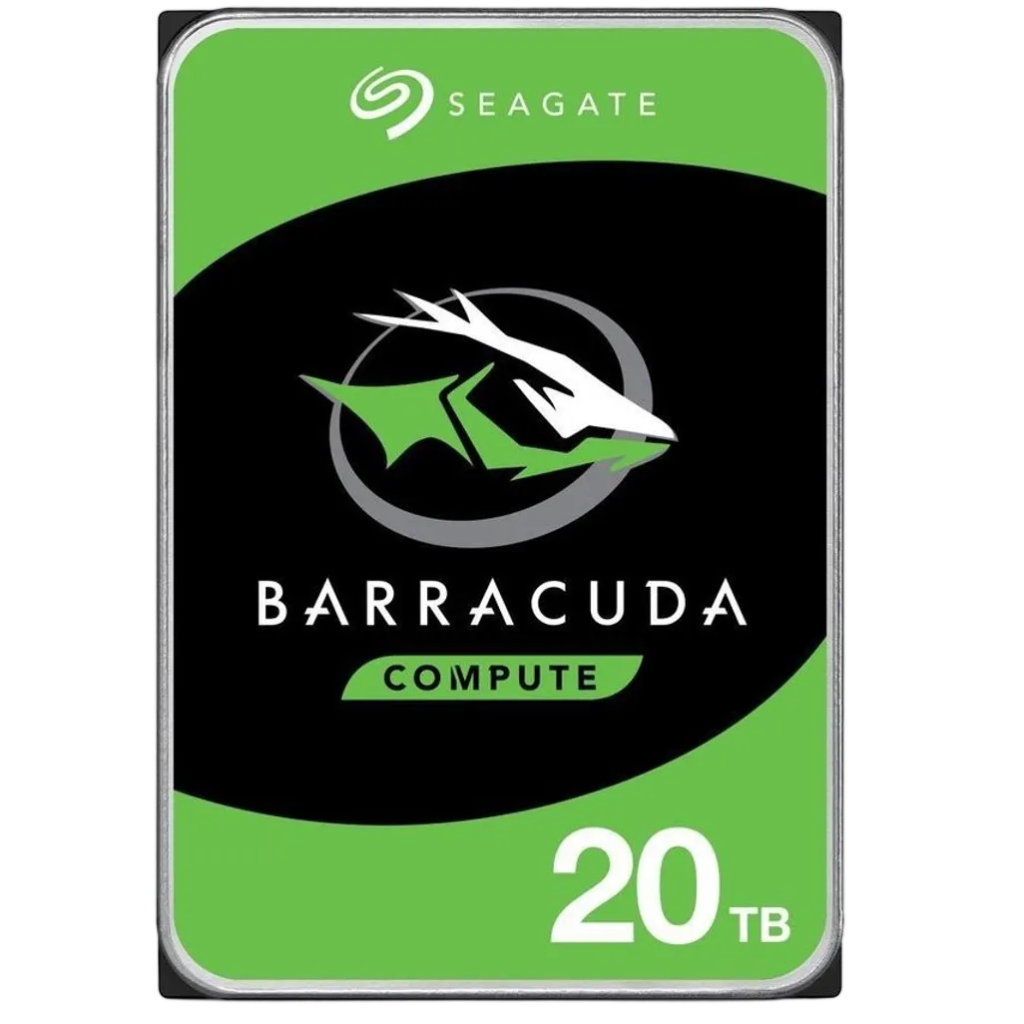 Seagate Barracuda 20TB, 20 TB, 7200 RPM, 512 MB, 3.5", Serial ATA