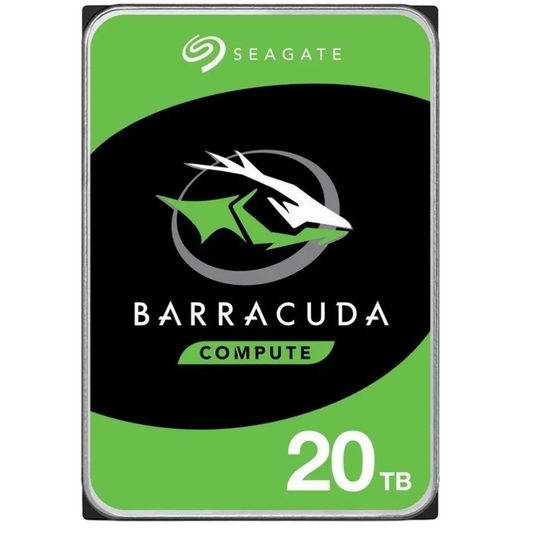 Seagate Barracuda 20TB, 20 TB, 7200 RPM, 512 MB, 3.5", Serial ATA