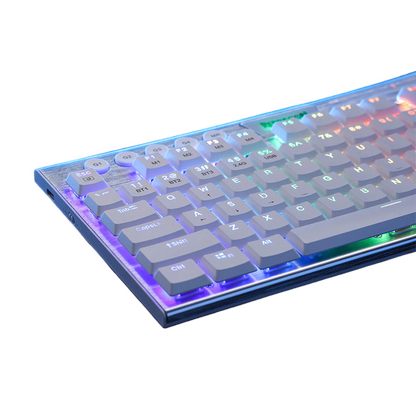 REDRAGON HORUS 87KEY RGB LED SUPER-SLIM ALU FRAME - White