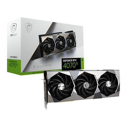 MSI Nvidia GeForce RTX 4070Ti Suprim 12G GDDR6X 256-BIT Graphics Card