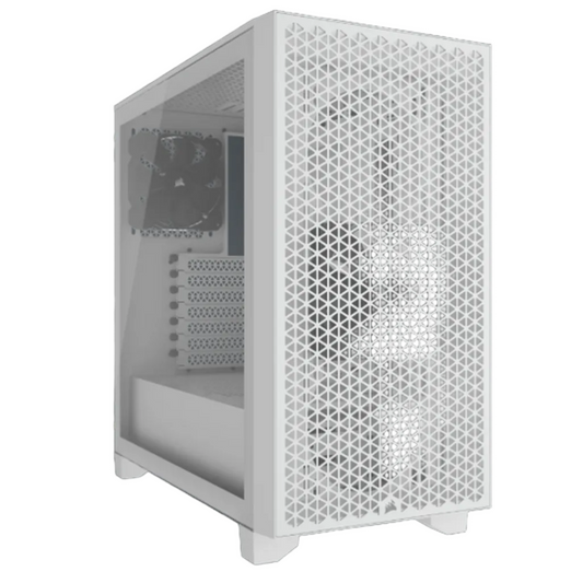 CORSAIR 3000D AIRFLOW Mid-Tower PC Case - White