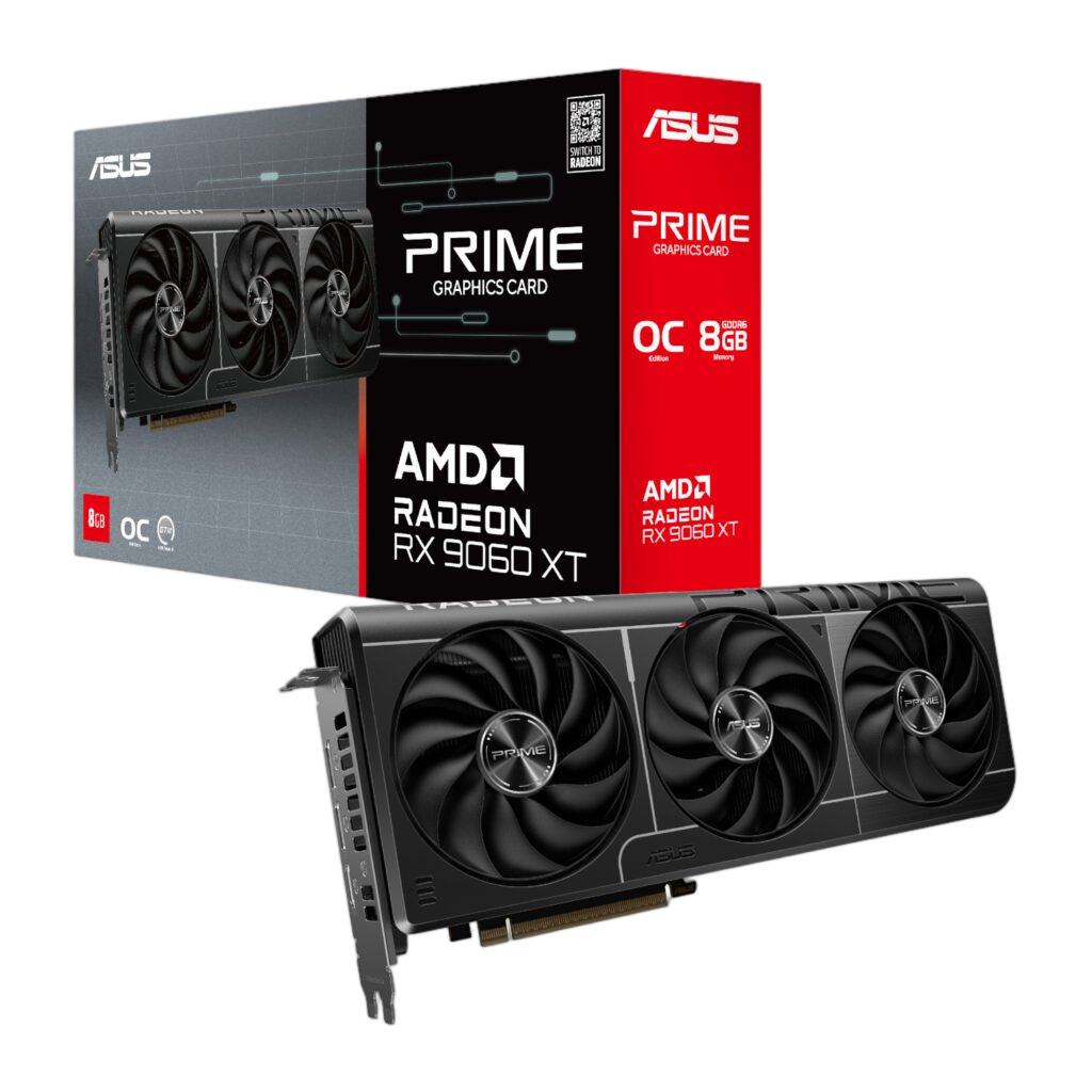 ASUS Prime Radeon™ RX 9060 XT 8GB GDDR6 OC Edition Graphics Card