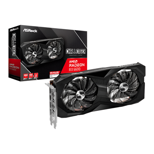 ASRock Radeon RX6600 Challenger D 8G GDDR6 128-BIT Graphics Card