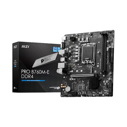 MSI PRO B760M-E DDR4 Intel LGA1700 mATX Motherboard