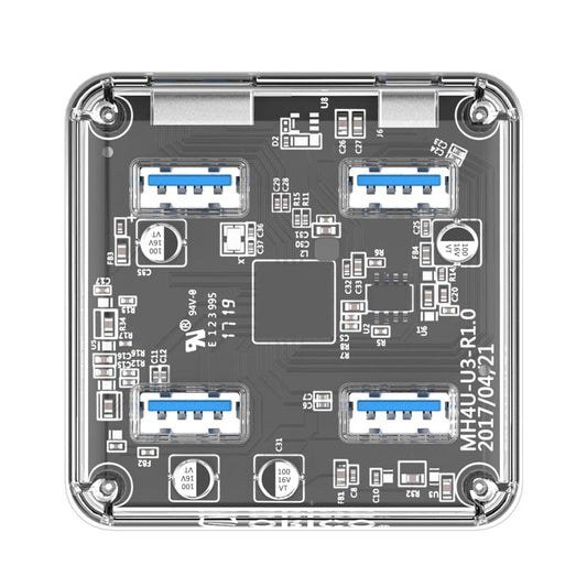 ORICO 4 Port USB3.0 | 4x USB3.0 | 30cm |Transparent Hub